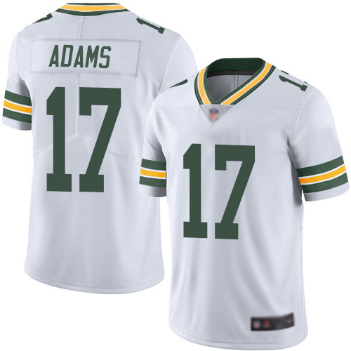 Green Bay Packers Limited White Men #17 Adams Davante Road Jersey Nike NFL Vapor Untouchable